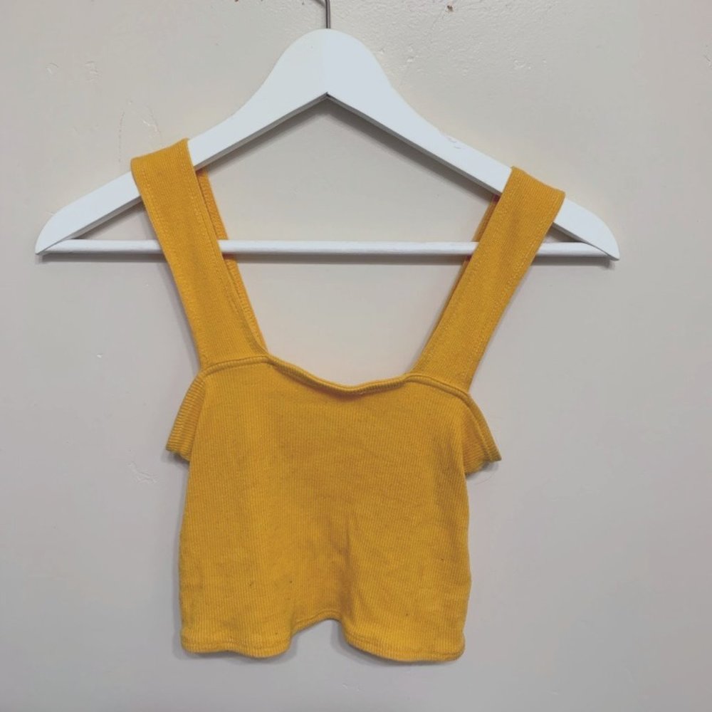 URBAN OUTFITTERS YELLOW CROP TOP